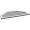 Ekena Millwork Octagonal Top Surface Mount PVC Gable Vent w/ 2"W x 1-1/2"P Brickmould Frame, 40"W x 22"H GVPOT40X2202SF - alternate 3